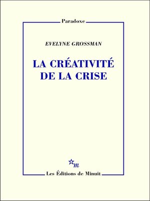 cover image of La Créativité de la crise